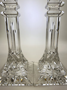 Waterford Crystal Lismore 10" Tall Candlestick Pair