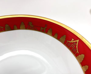 Christian Dior Joyeux Noel 9" Round Vegetable Bowl 1991-1995