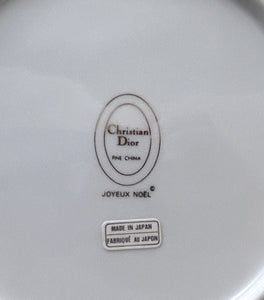 Christian Dior Joyeux Noel 9" Round Vegetable Bowl 1991-1995