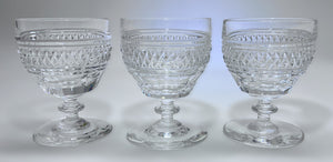 Gorham Crystal King Charles 7-Piece Water Goblet and Wine Glass Set, c.1974