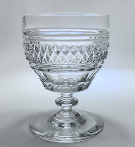 Gorham Crystal King Charles 7-Piece Water Goblet and Wine Glass Set, c.1974