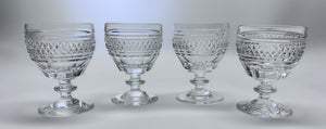 Gorham Crystal King Charles 7-Piece Water Goblet and Wine Glass Set, c.1974