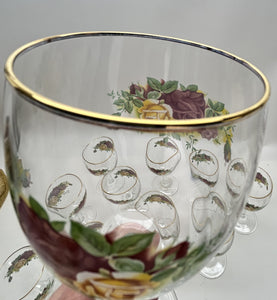 Royal Albert Old Country Roses 12 oz. All Purpose Goblet Set For Twelve.