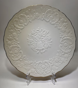 Lenox Wedding Promises Collection Cream & Gold 12" Marriage Plate. c, 1992-2021