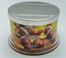 Harry Slatkin HomeWorx Falling Acorns 5.5" Candle and Metallic Finish Decorative Stand for 5.5 Inch Candle.