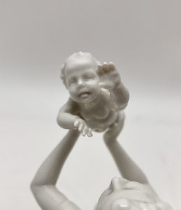 Hutschenreuther Mother's Darling White Porcelain Figurine. c. 1955-1968