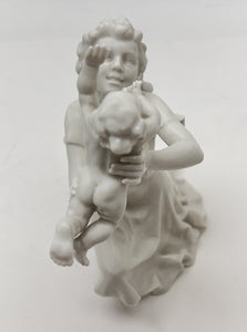 Hutschenreuther Mother's Darling White Porcelain Figurine. c. 1955-1968