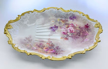 Coiffe/ LRL FRANCE Limoges Hand Painted 20" Platter for Victor Freisinger Import. c. 1891-1914.