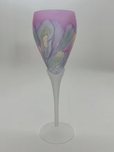 Nouveau Art Glass Rueven Wine Glass Multi-Colored Set of Four.