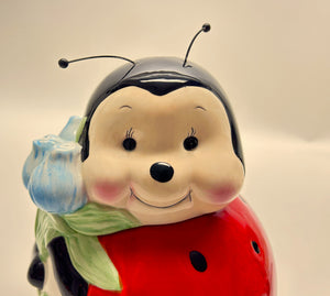 Burton and Burton Ladybug Ceramic Cookie Jar.