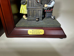 Norman Rockwell The Saturday Evening Post 3-D Bookends Made Exclusively for JC Penney.