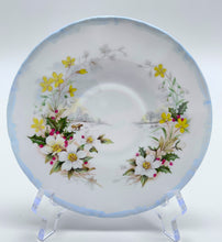 Royal Albert The Cottage Garden Year Series "Winter" Fine English Footed Bone China Teacup/Saucer Set, c.1984