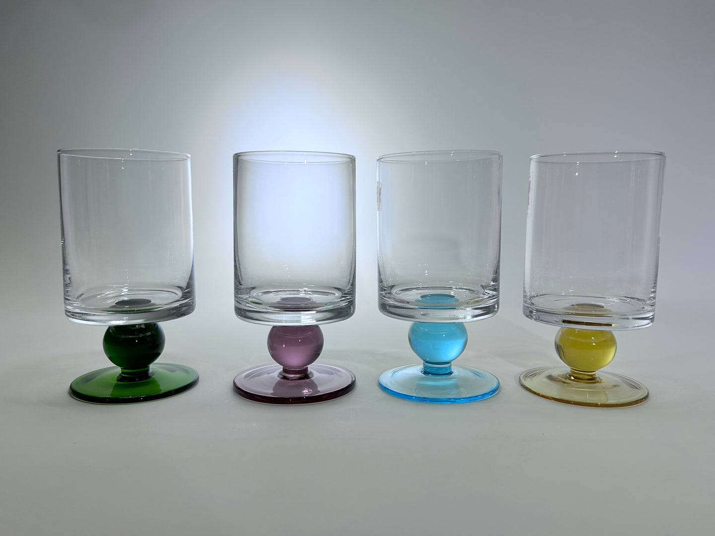 Waterford Marquis Rotondo Assorted Colors Multi Use Glass Set of Four.