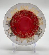 Royal Albert Regal Series Red and Gold Fine English Bone China Teacup and Saucer Set. c.1970's