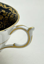 Paragon By Appointment Double Royal Warrant Cobalt and Peach With Gold Teacup and Saucer Set. c.1940-1953