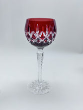 Ajka Arabella Handmade Cut To Clear Crystal Stemmed Color Hock Wine Glass/ Goblet Collection of Four