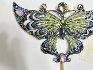 Sherborne Frame Company Genuine Austrian Crystal Butterfly Hanger/Hook