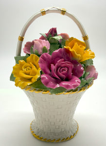 Royal Albert Old Country Roses Gardiner's Musical Basket.