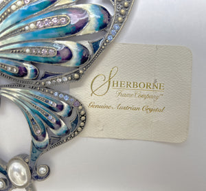 Sherborne Frame Company Genuine Austrian Crystal Butterfly Hanger/Hook