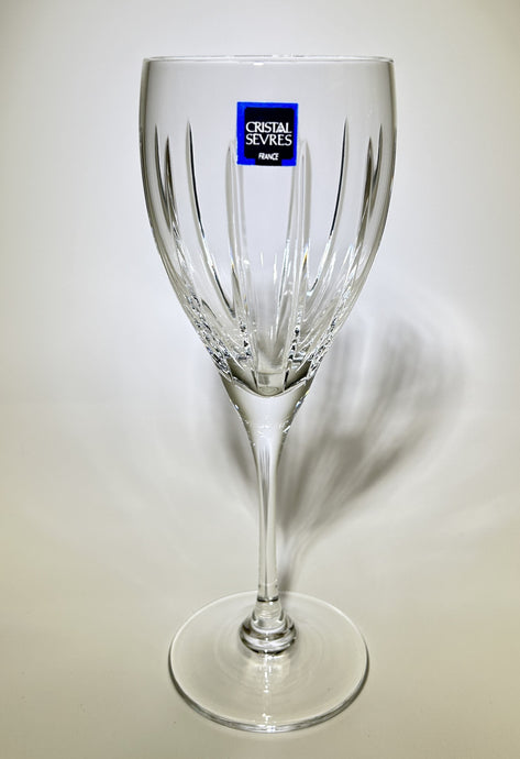 Cristal de Sevres Corinthe Blown Crystal Wine Glass Collection of Five. FRANCE, 1993-2006