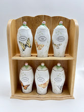 Lenox Butterfly Meadow Spice Rack With Six Spice Jars. In Original Box.