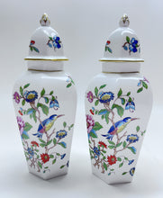 John Aynsley "Pembroke"  Fine Bone China Hexagonal Ginger Jar and Lid Pair