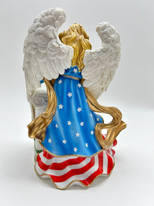 Hamilton Collection "Angel Of Glory" Military/ Patriotic Bereavement Figurine.