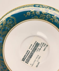 Royal Doulton Carlyle Teal/ Gold 143-Piece Dinnerware Collection for Eighteen.