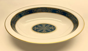 Royal Doulton Carlyle Teal/ Gold 143-Piece Dinnerware Collection for Eighteen.