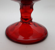 Viking Art Glass Georgian Ruby Red Water Glass Collection of Seven