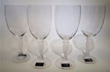 Mikasa Alessandra Crystal and Frosted Twist Stem Iced Tea Set of Four