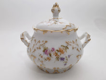 Charles Ahrenfeldt Depose Limoges 2-Cup Teapot and Sugar Bowl, c.1894-1930 France.