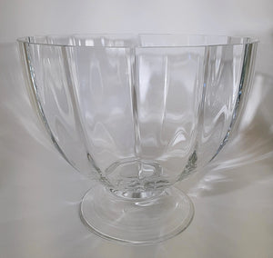 Orrefors Symphony Optica RARE 9"W Large Footed Blown Crystal Bowl