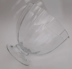 Orrefors Symphony Optica RARE 9"W Large Footed Blown Crystal Bowl