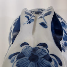 Blue and White Ceramic Floral Rabbit by Centrum