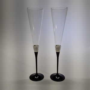 Wedgwood Vera Wang With Love Collection Toasting Flutes Set of Two