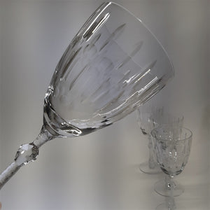 TIFFIN CRYSTAL GLASSES Tiffin-franciscan Pickfair Cut Crystal Wine
