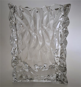 Rosenthal Studio Linie Crystal Crinkle Bag 8-9" Flower Vase  