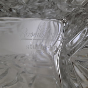 Rosenthal Studio Linie Crystal Crinkle Bag 8-9" Flower Vase