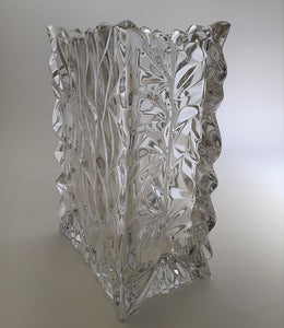 Rosenthal Studio Linie Crystal Crinkle Bag 8-9" Flower Vase  