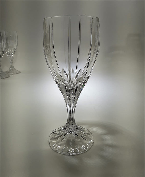 Mikasa Arctic Lights Contemporary Crystal 6oz. Wine Glass Collection of Five