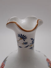 Crown Staffordshire Penang Orange and Blue Floral Vase. 1974-1979