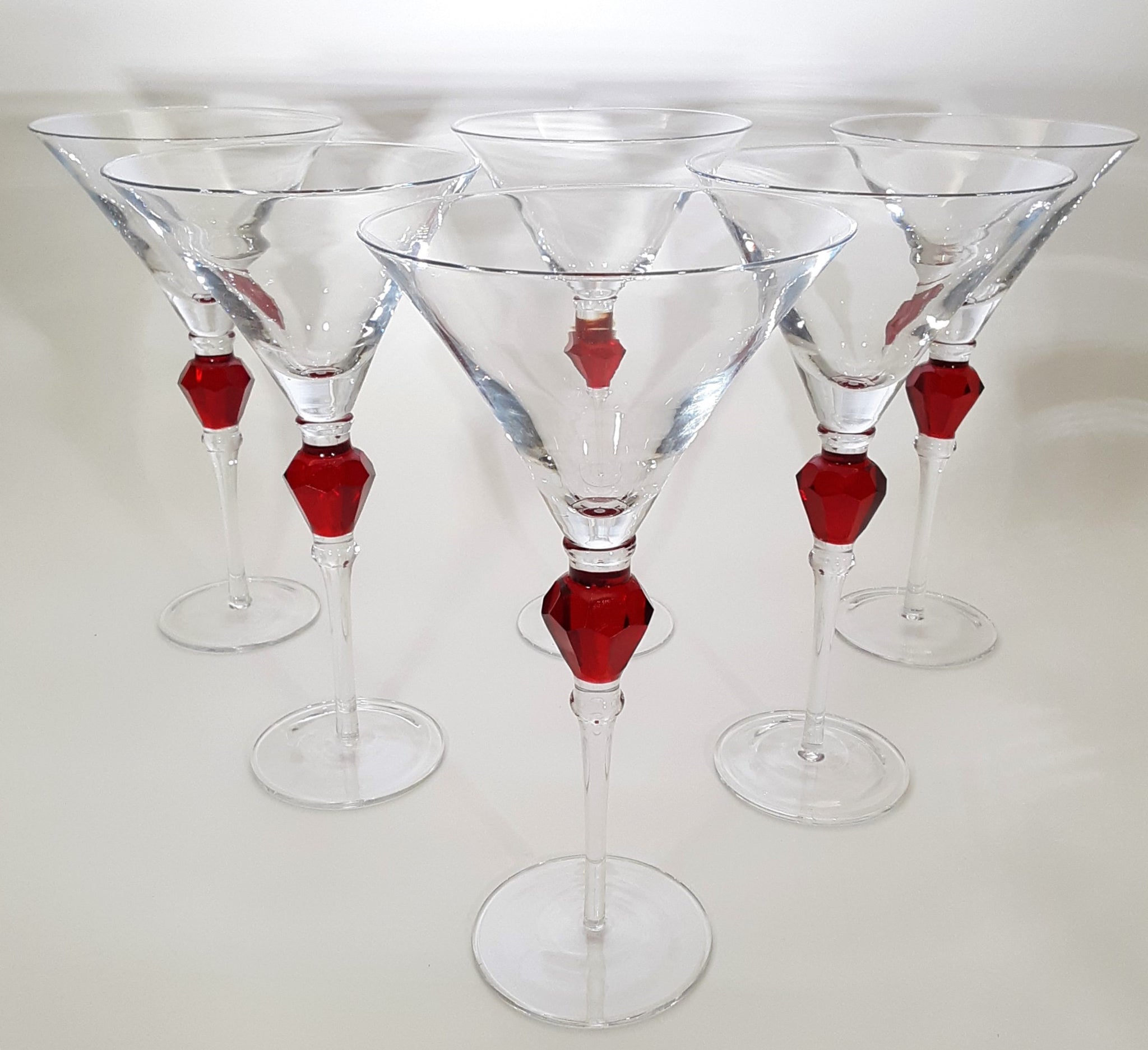 Gem Crystal Martini Glasses, Set of 2
