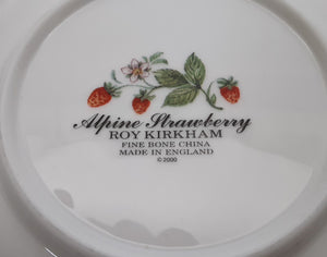 Roy Kirkham Alpine Strawberry Fine Bone China Coupe Cereal Bowl Set of Six