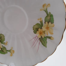 Shelley Yellow Primrose English Fine Bone China Footed Teacup and Saucer Set. c. 1958-1966