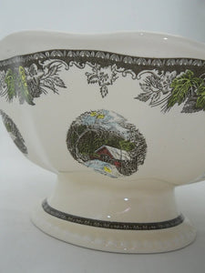 Johnson Brothers Friendly Village "The Atlantis" 11" Footed Centerpiece Bowl, 2004