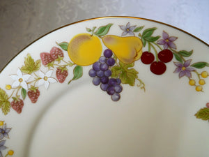 Lenox Special Fruit and Floral Pattern 24-Piece Dessert Plate and Cup Tableware  Collection for Eight