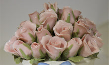 Pink Roses Bouquet "The Rose" Porcelain Music Box