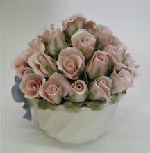 Pink Roses Bouquet "The Rose" Porcelain Music Box