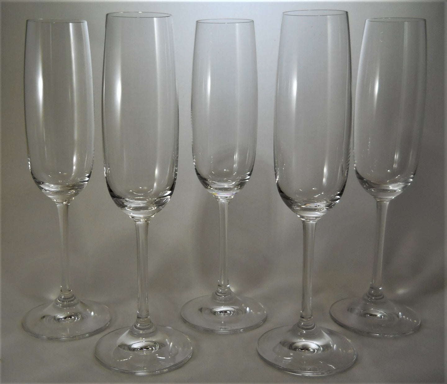 Waterford Marquis Vintage Crystal Champagne Flutes Collection Of Five